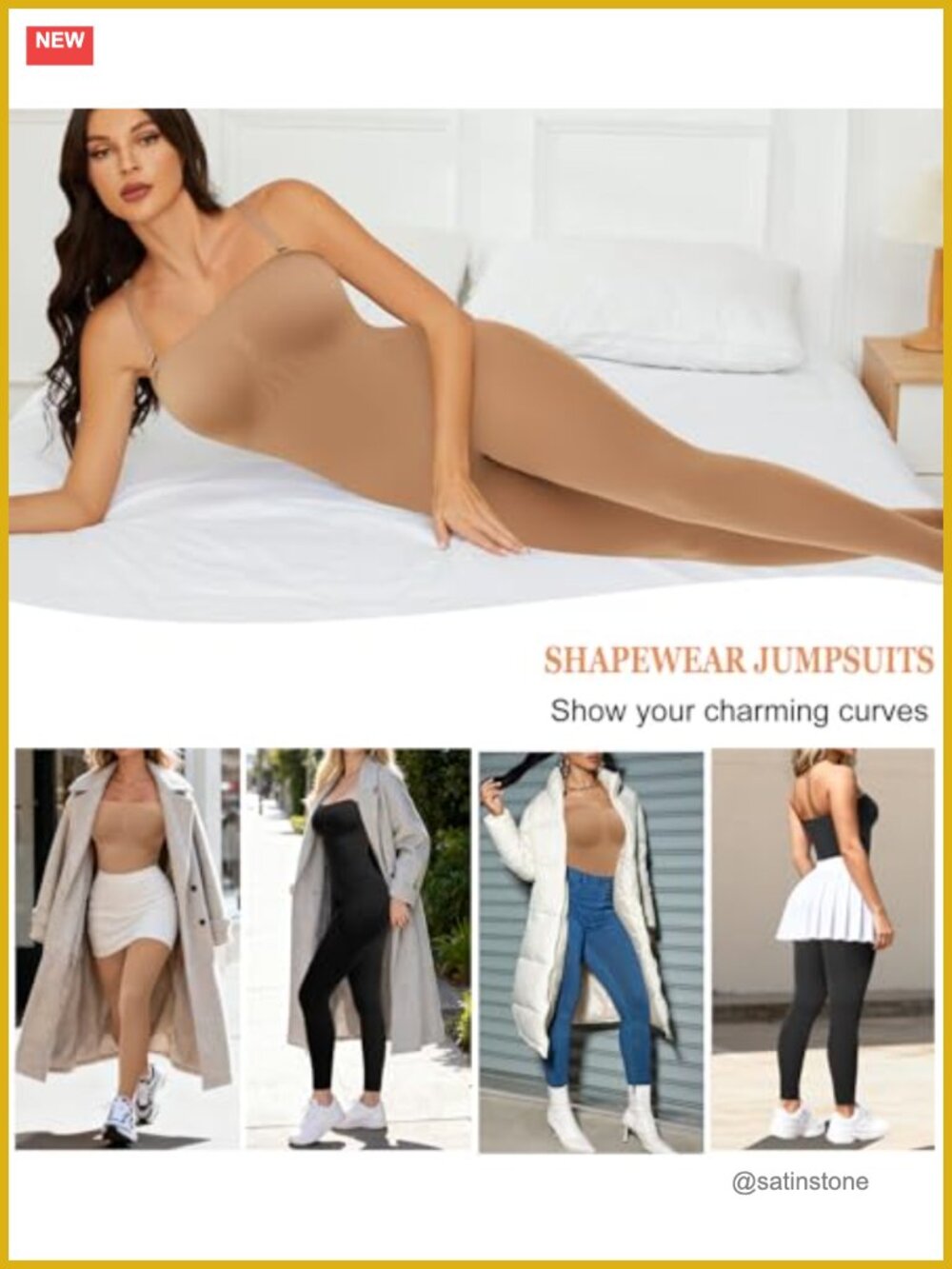 Strapless Seamless Full Body Shaper Bodysuit Tummy Control Shapewear - Picture 5 of 7